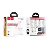 Stereo bluetooth headset vezeték nélküli töltőtokkal, TWS, BT6.0, fehér, Hoco EQ30