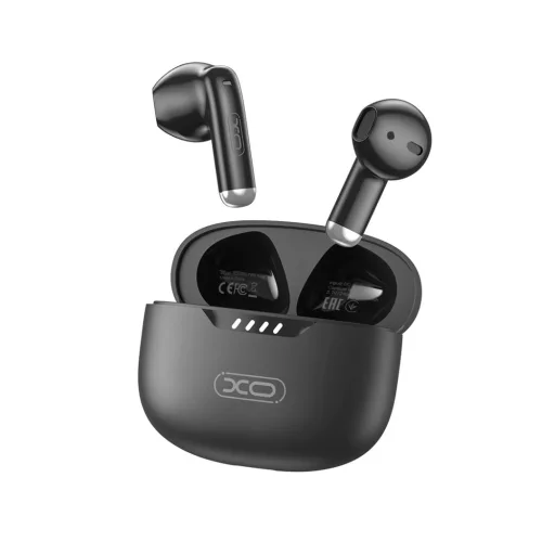 Stereo bluetooth headset vezeték nélküli töltőtokkal, TWS, fekete, XO G50