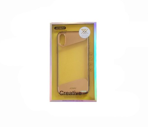 iPhone X / XS (5,8") hátlap tok, TPU tok, arany, Joway BHK50
