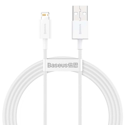 Baseus Superior iPhone 8pin fehér adatkábel 2m 2.4A