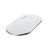 Baseus vezeték nélküli (Wireless) töltő, Simple 2in1, telefon + AirPods, 18W, fehér, WXJK-02