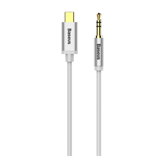 Baseus M01 Type-C - Jack 3,5mm audio kábel fehér 1,2M