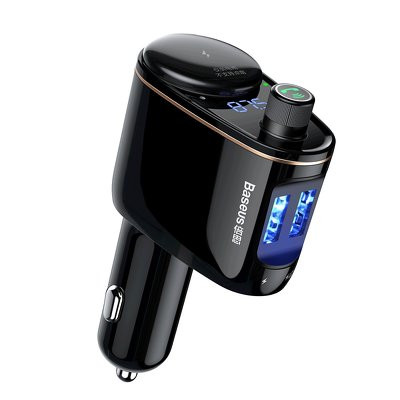 Baseus RH01 bluetooth FM transmitter fekete 3.4A