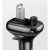 Baseus CCTM-B01 fekete bluetooth FM transmitter szivargyújtó töltővel (2X USB) 5A