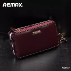   Remax bordó bőr pénztárca tok iPhone 6 6S Plus (5,5")