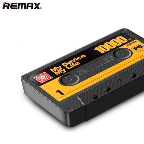 Remax RPP-12 fekete "Kazetta" power bank 10000mAh