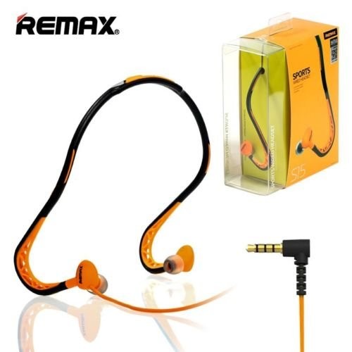 Remax RM-S15 fekete-narancssárga sport headset fülhallgató