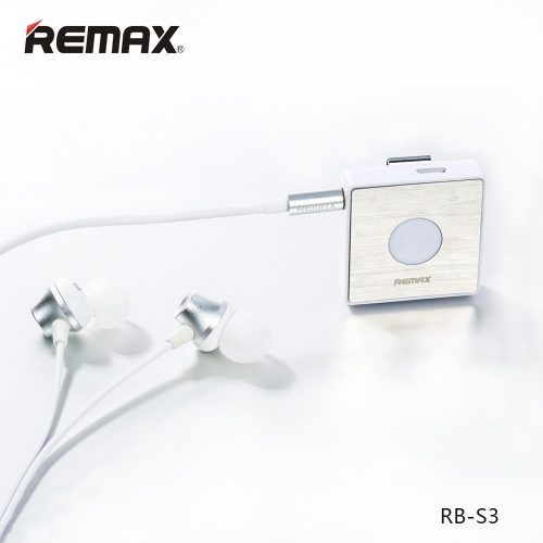 Remax RB-S3 fehér csiptethető stereo sport bluetooth headset