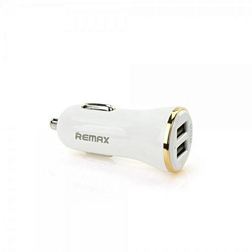 Remax RCC206 fehér-arany 2USB szivartöltőfej 2.4A