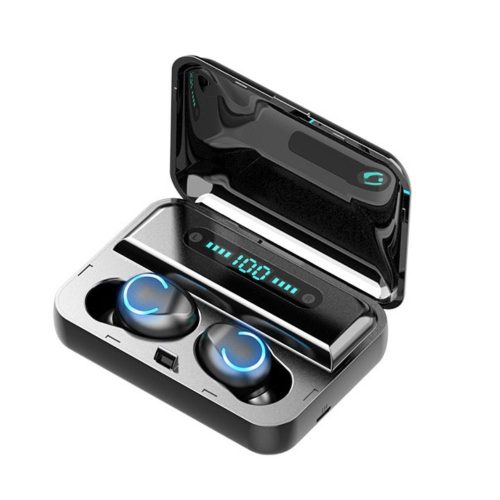 TWS stereo bluetooth headset töltőtokkal, fekete, Remax TWS-43