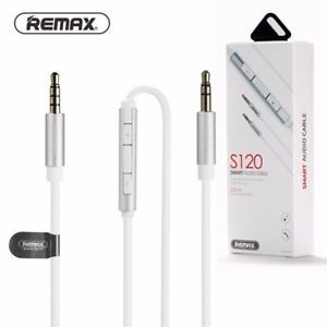 Remax S120 fehér 3.5mm jack-jack smart audio AUX kábel 120cm