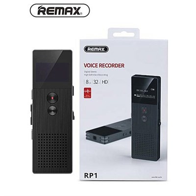 Remax fekete hangrögzítő MP3 lejátszó 8GB