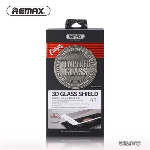 iPhone 7 Plus / 8 Plus (5,5") előlapi üvegfólia, 3D, piros, Remax GL-04