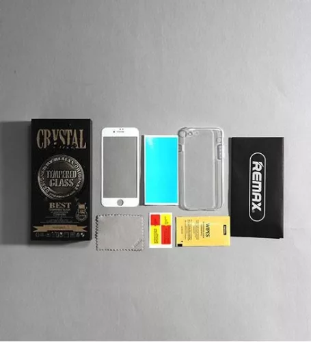 Samsung Galaxy S8 Plus előlapi üvegfólia, 3D PET, fehér, SM-G955, Remax GL-08