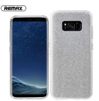 Remax RM-1642 Glitter Samsung Galaxy S8 szilikon tok, csillámos, hátlap tok, SM-G950, ezüst, Glitter