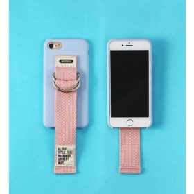   Remax RM-1643 iPhone 7 8 SE 2020 / SE 2022 (4,7") kék szilikon tok szíjjal