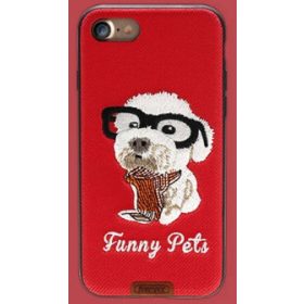   Remax RM-1647 iPhone 7 Plus 8 Plus (5,5") piros kutyás hátlap tok