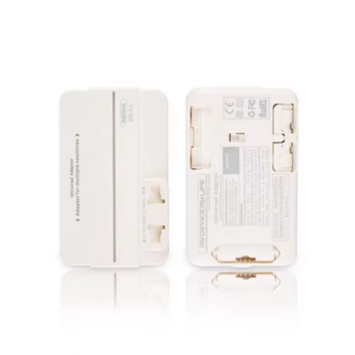 Remax RS-X1 fehér univerzális 2USB hálózati töltő adapter (EU/US/CN/AU)