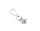 Micro usb adatkábel, 2.1A, 0.3m, bőr, ezüst, Remax RC-079m