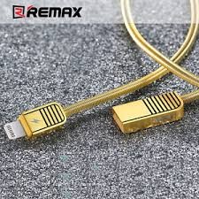 Remax RC-088i iPhone 8pin arany fém adatkábel csatlakozóval 2.1A 1m