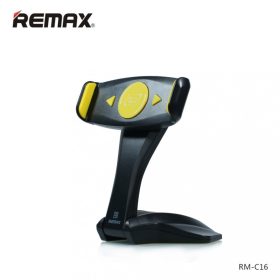   Remax RM-C16 360 fokban elfordítható asztali tablettartó fekete-sárga 7"-15"