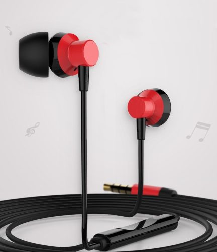 Remax RM-512 piros stereo headset fülhallgató