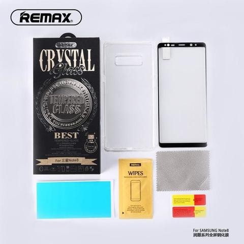 Remax GL-08 Samsung N950 Galaxy Note 8 fekete 3D előlapi üvegfólia (PET)