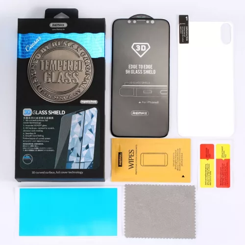 iPhone X / XS / 11 Pro (5,8") előlapi üvegfólia, 3D, fehér, Remax GL-04