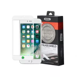   iPhone 7 Plus / 8 Plus (5,5") előlapi üvegfólia, 3D, fehér, Remax GL-04