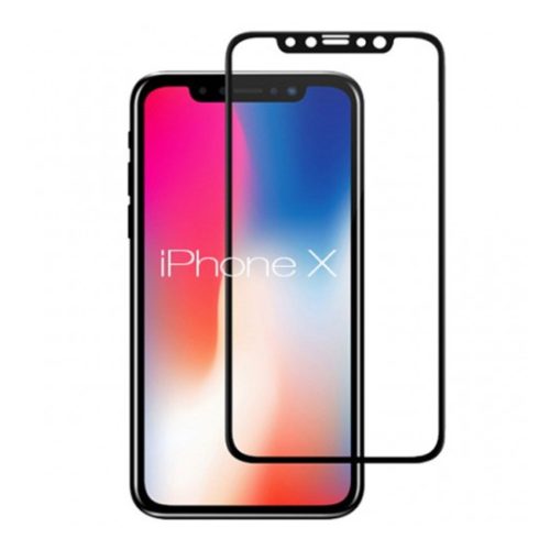 Remax GL-09 iPhone 11 Pro X XS (5,8") fekete 2.5D előlapi üvegfólia