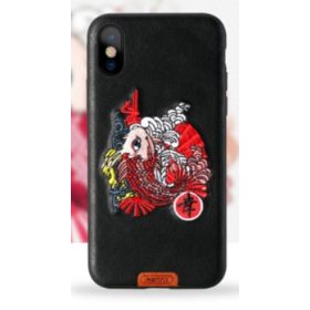   iPhone X / XS (5,8") hátlap tok, KoiFish mintás, fekete, Remax RM-1636