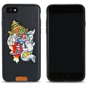   iPhone X / XS (5,8") hátlap tok, Ganesha mintás, fekete, Remax RM-1636