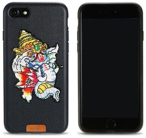 Remax RM-1636 iPhone X XS (5,8") fekete "Ganesha" mintás hátlap tok