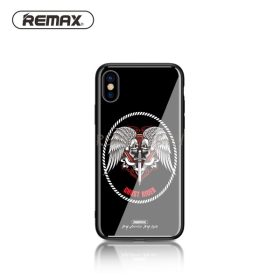   Remax RM-1653 iPhone X / XS (5,8") fekete "Ghost Rider" műanyag hátlap tok (BL-02)