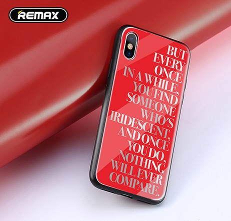 Remax RM-1660 iPhone X / XS (5,8") piros műanyag hátlap tok