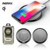 Remax RP-W11 ezüst vezeték nélküli (Wireless) töltő 1A 10W + fehér micro usb kábel 1,2m