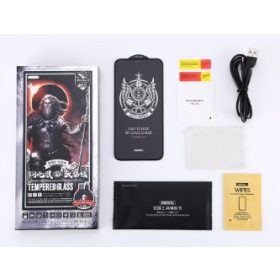   iPhone 7 Plus / 8 Plus (5,5") előlapi üvegfólia, 3D, fekete / matt, Remax GL-36