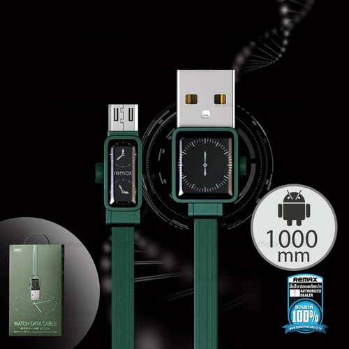 Remax RC-113m micro usb zöld adatkábel 2.4A 1m