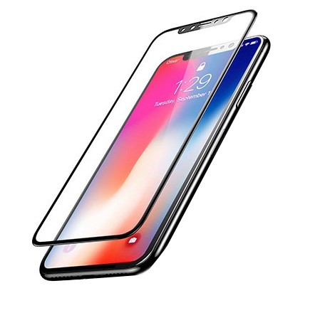 Remax GL-07 iPhone 11 Pro Max / XS Max (6,5") fekete 3D előlapi üvegfólia (PET) 0,26mm