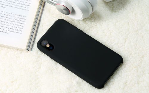 iPhone 11 Pro Max (6,5") szilikon tok, hátlap tok, fekete, matt, Remax RM-1613