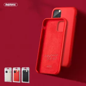   iPhone 11 Pro Max (6,5") szilikon tok, hátlap tok, piros, matt, Remax RM-1613