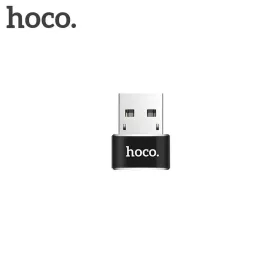 Type-C - USB-A 2.0 OTG adapter, fekete, Hoco UA6