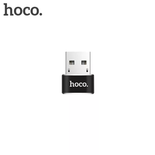 Type-C - USB-A 2.0 OTG adapter, fekete, Hoco UA6
