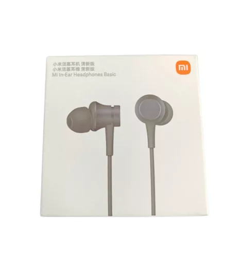 Xiaomi Mi In-Ear Basic stereo headset, 3.5mm jack, mikrofonnal, fekete, gyári, ZBW4354TY