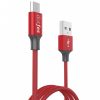 Dotfes B03S piros prémium fém szivartöltő fej 2USB max 4.8A lightning kábellel