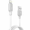 Dotfes B03S ezüst prémium fém szivartöltő fej 2USB max 4.8A lightning kábellel