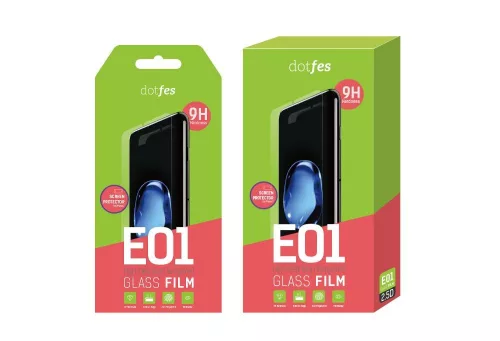 iPhone 6 / 6S (4,7") előlapi üvegfólia csomag (3db üvegfólia + felhelyezést segítő keret), Dotfes E01