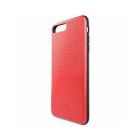   iPhone 6 / 6S (4,7") hátlap tok, műanyag tok, bankkártya tartós, carbon prémium, piros, Dotfes G02