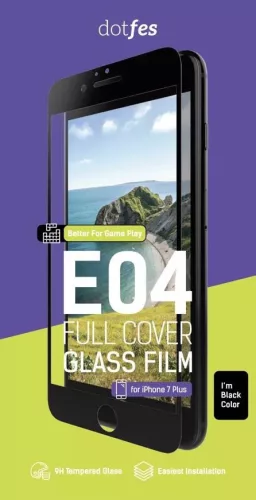 iPhone 6 / 6S (4,7") előlapi üvegfólia, 3D, fehér, Dotfes E04