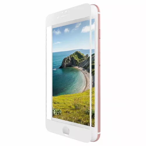 iPhone 6 / 6S (4,7") előlapi üvegfólia, 3D, fehér, Dotfes E04
